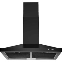 Sndoas 24 Inch Range Hood Black Range Hood, Ductless Range Hood With Energy Saving Led Light,Wall Mount Kitchen Hood,Over Stove Vent,Stainless Steel Chimney-Style Range Hood,Black Vent Hood