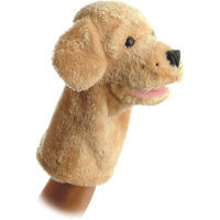 Aurora Interactive Hand Puppet Garth Stuffed Animal - Storytelling Adventures - Playful Learning - Brown 10 Inches