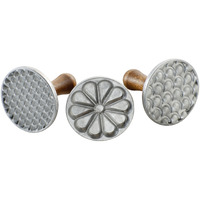 Nordic Ware 01235 - Heirloom Cookie Stamps, Grey