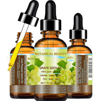 Botanical Beauty Grape Seed Oil Pure Natural Undiluted Virgin Unscented Cold Pressed Carrier Oil For Face, Skin, Hair, Massage And Nail Care. 1 Fl. Oz- 30 Ml