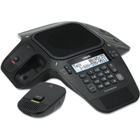 Vtech Vcs704 Erisstation Dect 6.0 Conference Phone With Four Wireless Mics Using Orbitlink Wireless Technology ,Black