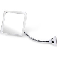 Mirrorvana Flexible Fogless Shower Mirror For Bathroom Shaving With Height Adjustable Gooseneck Extension, 360 Swivel And Upgraded Suction Cup - Shatterproof 6.3"" X 6.3"" Surface