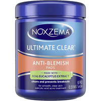 Noxzema Ultimate Clear Face Pads Clears & Prevents Acne Anti-Blemish Made With Over 60% Alcohol 90 Count