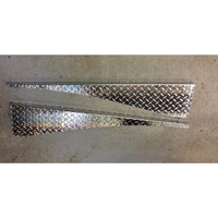 Fits Jeeep Wrangler Tj Diamond Plate Fender Top Covers With 1.5 Inch Bend