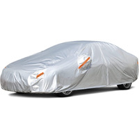 Kayme Car Covers For Automobiles Waterproof All Weather Sun Uv Rain Protection With Zipper Mirror Pocket Fit Sedan (186 To 193 Inch) 3Xl