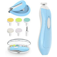 Lupantte Baby Nail Filer And Baby Nail Clippers With Light Set, Electric Infant Nail Trimmer Kit, Safe Baby Grooming Kit, For Newborn Toddler Kids Toes And Fingernails, Polish And Trim