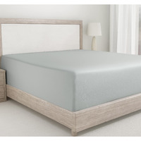 California Design Den King Size Fitted Sheets, Deep Pocket Soft 400 Thread Count 100% Cotton, No Pop-Off Elastic, Durable Sateen Weave Sheet Only (King, Light Grey)