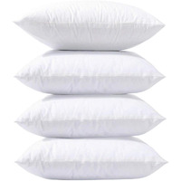 Phantoscope Pillow Inserts, Hypoallergenic 100% Virgin Fiber Square Form Microfiber Throw Pillow Inserts, Couch Bed Pillows, 20X20 Inch (Pack Of 4)