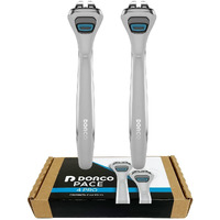 Dorco Pace 4 Pro - Four Blade Razor Shaving System - 2 Replacement Handles (Handles Only)