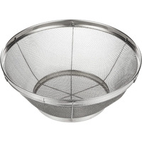 Juvale Large Fine Mesh Pasta Strainer, Metal Colander For Rice, Quinoa, Yogurt (11 X 4 In)