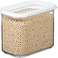 Mepal Modula Transparent Food Storage Container | 34Oz/1,000Ml | Perfect For Dry Goods | Dishwasher Safe | White Framed Lid | Bpa Free | Made In Holland