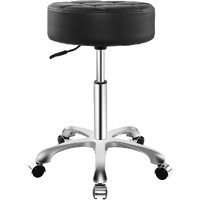 Rolling Adjustable Stool For Work Medical Tattoo Salon Office,Heavy Duty Esthetician Hydraulic Chair Stool With Wheels (Black)