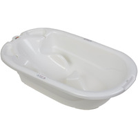 Eurobath 2-Stage Baby Bath Tub, White - Large, Long Lasting Baby Essentials, Must-Have Baby Bathtub, Newborn Essentials, Infant Bathtub & Baby Care Products For Registry