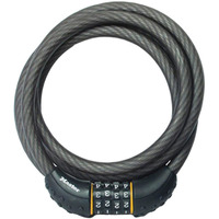 Master Lock Cable Lock, Set Your Own Combination Bike Lock, 6 Ft. Long, Black, 8122D