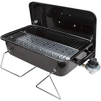Duke Grills Omaha Go Anywhere Portable Gas Grill - Mini Bbq Propane Grill For Camping, Rv, Tailgate - Cooks 8 Hamburgers At Once - Long Life Steel - Foldable Legs