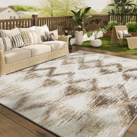 Cocoer Outdoor Rug -Quick Dry Indoor Outdoor Area Rug-Brown Rugs For Living Room-Absorbent Patio Rug-Non Slip Outdoor Carpet-Morocco Washable Rug-Room Decor For Balcony Deck