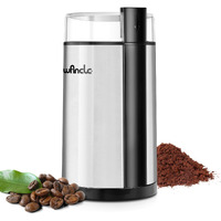 Coffee Grinder, Wancle Electric Coffee Grinder, Quiet Spice Grinder, One Touch Coffee Mill For Beans, Spices And More, With Clean Brush, Stainless Steel