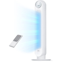 Dreo Tower Fan For Bedroom, 25Ft/S Velocity Quiet Floor Fan, 90 Oscillating Fans For Indoors With 4 Speeds, 4 Modes, 8H Timer, Standing Fans, Bladeless Fan, White, Nomad One (Dr-Htf007)