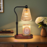 Candle Warmer Lamp With Dimmer 2 Bulbs, Electric Candle Warmer With Timer Adjustable Height, Wax Melt Warmer For Scented Wax Jar Candles, Gifts For Mom New Home, Christmas, Mothers Day, Birthday