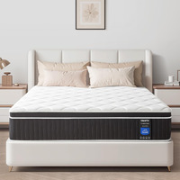 Simarth Queen Size Mattress 14 Inch, Upgrade Strengthen Queen Hybrid Mattresses In A Box, Memory Foam And Individually Pocketed Springs For Support And Pressure Relief, Medium Firm