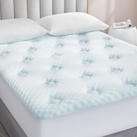 Hansleep Memory Foam Mattress Topper Queen, Gel Queen Mattress Topper With Deep Pocket, Breathable Mattress Pad Cover For Queen Size Bed, 60X80 Inches, White
