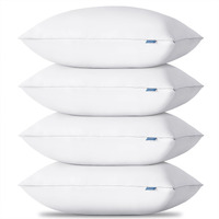 Cozylux Pillows Queen Size Set Of 4, Hotel Quality Bed Pillows For Sleeping 4 Pack, Cooling Pillows For Side Back And Stomach Sleepers, Down Alternative Luxury Soft Supportive Fluffy Pillows (18X28)