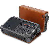 Eton Elite Executive Radio With Pll Dual Conversion, Synchronous Tuning, Am/Fm, Longwave, Shortwave (Sw), Ssb, 700 Stations, Rds, Alarm Clock, Sleep Timer, Battery/Ac Powered, Leatherette Case