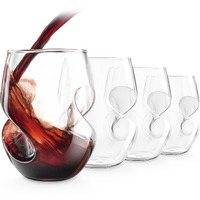 Final Touch Set Of 4 Conundrum 16-Oz. Red Wine Glasses
