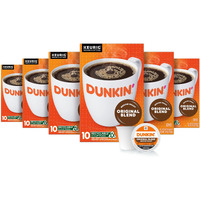 Dunkin' Original Blend Medium Roast Coffee, 60 Keurig K-Cup Pods