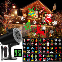 Holiday Projector Light, Syslux Halloween Christmas Projector Lights 16 Hd Slides Led Waterproof Light Outdoor Indoor Light With Remote Control For Party Garden Halloween Xmas Holiday Landscape Decor