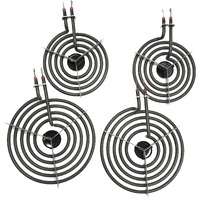 Cooking Appliances Mp22Ya Electric Range Burner Element Unit Set 2- Mp15Ya 6.5"" 2- Mp21Ya 8""