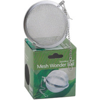 Hic Loose Tea Leaf Strainer And Herbal Infuser, 18/8 Stainless Steel, Mesh Tea Ball, 3-Inch