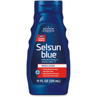 Selsun Blue Medicated Antidandruff Shampoo, Maximum Strength Scalp Treatment With Selenium Sulfide, 11 Fl. Oz.