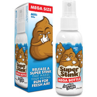 Super Stink (Mega Size 60Ml) - Fart Spray - 'Insanely Strong' Extra Potent Stink - Fake Poop Smelling Prank Stuff - Smells Like Super 'Bad' Gas - Great Gag Gifts, Stocking Stuffers & Fun Party Favors
