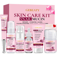 Christmas Gifts For Women,Skin Care Set,Anti-Aging Moisturing Repairing Soothing Snail Mucin Facial Skin Care Routine Kit For Sensitive Dull Skin & Fine Lines,Skincare Gift Set Women Stocking Stuffer