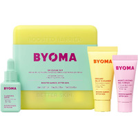 Byoma So Clear Set - Barrier Repair Skincare Set For Acne Prone Skin - Creamy Jelly Cleanser, Clarifying Face Serum & & Gel-Cream Moisturizer - Unclogs Pores, Targets Blemishes - 30Ml, 15Ml, 15Ml