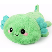 Cuckool Mint Axolotl Stuffed Animals, Microwavable Stuffed Animals Heating Pad For Cramps, Pain Stress Relief, Heatable & Coolable Lavender Scented Plush Toys For Anxiety, Women & Kids Bedtime