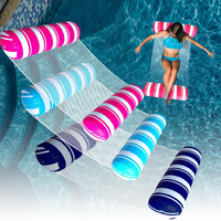 3 Pack Inflatable Pool Floats Adult Size Water Hammock,Floats For Swimming Pool,4-In-1 Multi-Purpose Pool Floating Toys,Pool Rafts Lounge Chairs Floaties,For Adults Vacation Fun And Rest