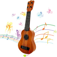 Kids Toy Ukulele Guitar,Classical 17Inch 4 String Mini Children Guitar With Pick,Educational Musical Instrument Toy For Toddlers And Preschoolers