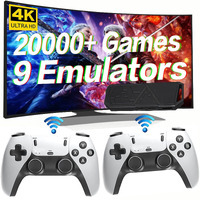 Wireless Retro Game Console, Built-In 20,000 Games, Plug & Play Video Game Console, 64G, 10-Emulator, Tv Game Stick Pro, Dual 2.4G Wireless Controllers