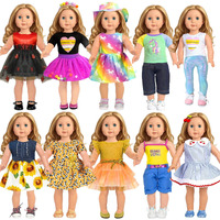 18 Inch Doll Clothes Accessories, Artst 18Pcs Doll Clothes Outfit Dress For 18 Inch Dolls, Xmas Gift For Girls