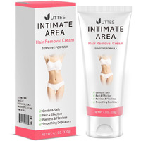 Intimate/Private Hair Removal Cream For Women, For Unwanted Hair In Underarms, Private Parts, Pubic & Bikini Area, Painless Flawless Depilatory Cream, Sensitive Formula Suitable For All Skin Types