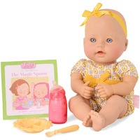 Baby Sweetheart By Battat - Feeding Time 12-Inch Soft-Body Newborn Baby Doll With Easy-To-Read Story Book And Baby Accessories