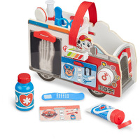 Melissa & Doug Paw Patrol Marshall's Wooden Rescue Emt Caddy (14 Pieces) - Paw Patrol Take-Along Pretend Play First Responder Rescue Kit, Paw Patrol Toddler Toy For Girls And Boys Ages 3+