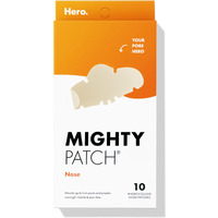 Mighty Patches For Nose Pores From Hero Cosmetics - Xl Hydrocolloid Pimples, Zits And Oil - Dermatologist-Approved Overnight Pore Strips To Absorb Acne Nose Gunk (10 Count)