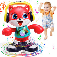 Baby Toys 12-18 Months Dancing Cat Toys For 1 Year Old Boys Girls With Music & Recording Kids Interactive Early Learning Educational Toddler Toys For 1 2 3 Year Old Boys Girls Birthday Xmas Gift