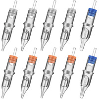 100Pcs Mixed Tattoo Cartridge Needles, Atomus Assorted Disposable Tattoo Needle 3Rl 5Rl 7Rl 9Rl 3Rs 5Rs 7Rs 9Rs 5M1 7M1 For Tattoo Machine