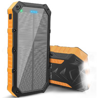 Solar-Power-Bank-Portable-Charger-42800Mah Solar Phone Charger With 4 Usb Ports/Led Flashlight Fast Charge Usb C External Backup Battery Pack Compatible With Iphone Tablet, For Outdoor, Camping