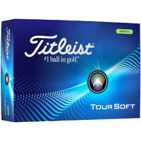 Titleist Tour Soft Golf Balls, Glossy Green (One Dozen)