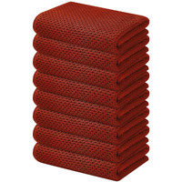 Kitinjoy 100% Cotton Waffle Weave Kitchen Towels, 8-Pack Super Soft And Absorbent Kitchen Dish Towels For Drying Dishes, Kitchen Hand Towels, 13 In X 28 In, Rust